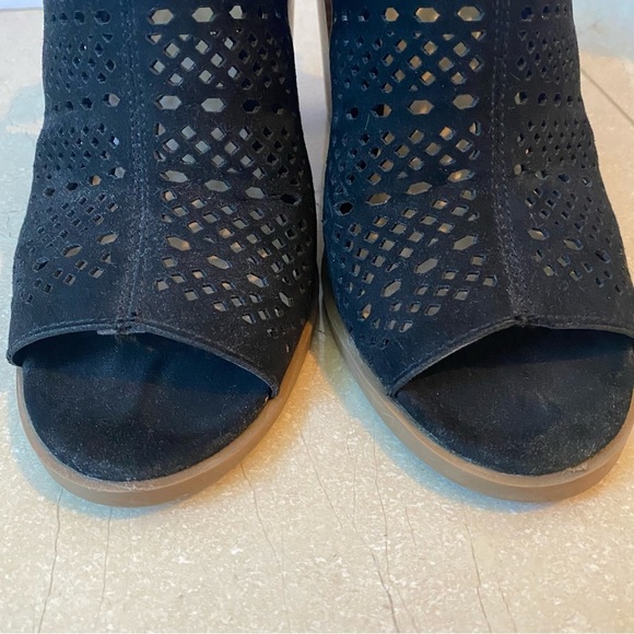 DV by Dolce Vita Black Peep Toe Shoes "Kassi" Size 6.5 - Picture 6 of 11